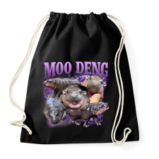 PRINTFASHION Moo Deng - Sportzsák, Tornazsák - Fekete tornazsák