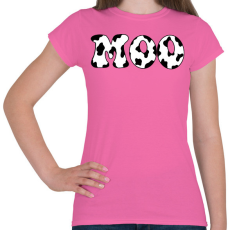PRINTFASHION Moo - Női póló - Rózsaszín