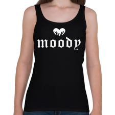 PRINTFASHION Moody - Női atléta - Fekete női trikó