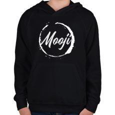 PRINTFASHION Mooji - Gyerek kapucnis pulóver - Fekete