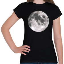 PRINTFASHION MOON - Női póló - Fekete női póló