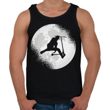 PRINTFASHION Moon scooter - Férfi atléta - Fekete atléta, trikó