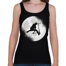 PRINTFASHION Moon scooter - Női atléta - Fekete női trikó