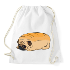 PRINTFASHION Mopsz kenyér - Sportzsák, Tornazsák - Fehér tornazsák