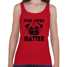 PRINTFASHION Mopsz - Női atléta - Cseresznyepiros női trikó