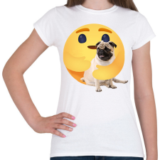 PRINTFASHION Mopsz - Női póló - Fehér női póló