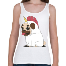 PRINTFASHION Mopsz unikornis - Női atléta - Fehér