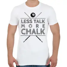 PRINTFASHION More chalk - Férfi póló - Fehér férfi póló