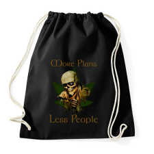 PRINTFASHION more plans - Sportzsák, Tornazsák - Fekete tornazsák