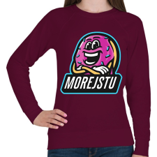 PRINTFASHION Morejstu - Női pulóver - Bordó női pulóver, kardigán
