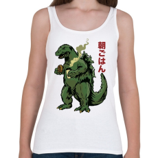 PRINTFASHION Morning Godzilla - Női atléta - Fehér