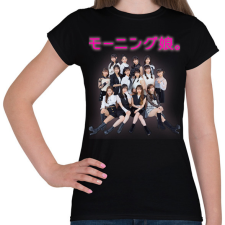 PRINTFASHION Morning Musume J-POP - Női póló - Fekete női póló