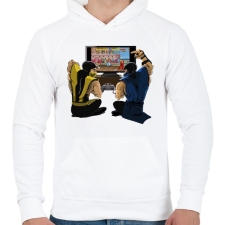PRINTFASHION Mortal Kombat - Férfi kapucnis pulóver - Fehér férfi pulóver, kardigán