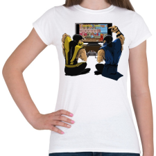 PRINTFASHION Mortal Kombat - Női póló - Fehér női póló