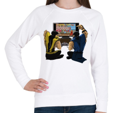 PRINTFASHION Mortal Kombat - Női pulóver - Fehér női pulóver, kardigán