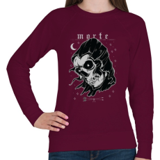 PRINTFASHION Morte - Női pulóver - Bordó