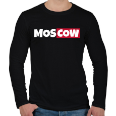 PRINTFASHION MOSCOW - Férfi hosszú ujjú póló - Fekete