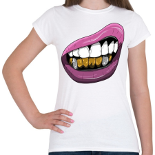 PRINTFASHION Mosolygó Gagnsta - Női póló - Fehér női póló