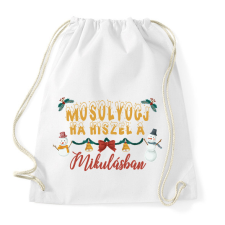 PRINTFASHION Mosolyogj, ha hiszel - Sportzsák, Tornazsák - Fehér tornazsák