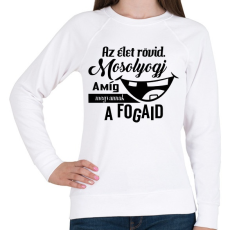 PRINTFASHION Mosolyogj vicces - Női pulóver - Fehér