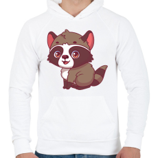 PRINTFASHION mosómaci - Férfi kapucnis pulóver - Fehér