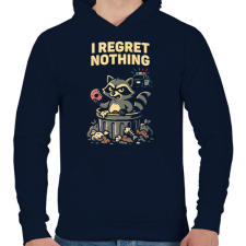 PRINTFASHION Mosómedve - Férfi kapucnis pulóver - Sötétkék férfi pulóver, kardigán