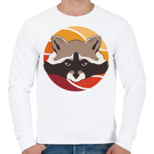 PRINTFASHION Mosómedve - Férfi pulóver - Fehér férfi pulóver, kardigán