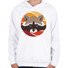 PRINTFASHION Mosómedve - Gyerek kapucnis pulóver - Fehér