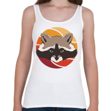 PRINTFASHION Mosómedve - Női atléta - Fehér női trikó