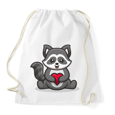 PRINTFASHION mosómedve - Sportzsák, Tornazsák - Fehér tornazsák