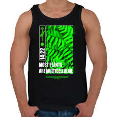 PRINTFASHION Most plants - Férfi atléta - Fekete