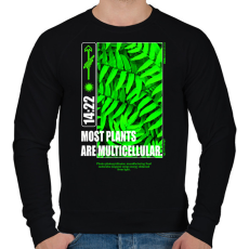 PRINTFASHION Most plants - Férfi pulóver - Fekete