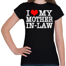 PRINTFASHION Mother in-law - Női póló - Fekete