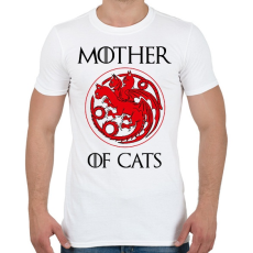 PRINTFASHION Mother of Cats - Férfi póló - Fehér