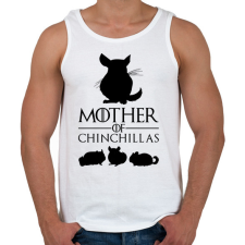 PRINTFASHION Mother of Chinchillas - Férfi atléta - Fehér atléta, trikó