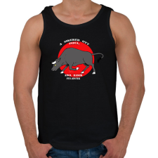 PRINTFASHION Motiváció - Férfi atléta - Fekete atléta, trikó