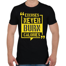 PRINTFASHION Motivációs felirat edzéshez - Férfi póló - Fekete