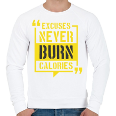 PRINTFASHION Motivációs felirat edzéshez - Férfi pulóver - Fehér