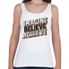 PRINTFASHION Motivációs póló - Női atléta - Fehér