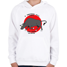 PRINTFASHION Motivation - Gyerek kapucnis pulóver - Fehér gyerek pulóver, kardigán