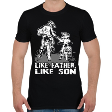 PRINTFASHION Motocross Family - Férfi póló - Fekete férfi póló