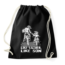 PRINTFASHION Motocross Family - Sportzsák, Tornazsák - Fekete tornazsák