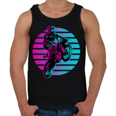 PRINTFASHION Motocross - Férfi atléta - Fekete