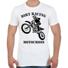 PRINTFASHION MOTOCROSS - Férfi póló - Fehér