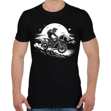 PRINTFASHION motocross - Férfi póló - Fekete férfi póló