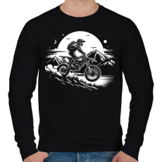 PRINTFASHION motocross - Férfi pulóver - Fekete