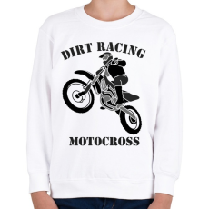 PRINTFASHION MOTOCROSS - Gyerek pulóver - Fehér