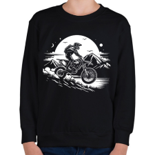 PRINTFASHION motocross - Gyerek pulóver - Fekete gyerek pulóver, kardigán