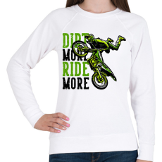 PRINTFASHION Motocross - Női pulóver - Fehér