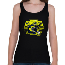 PRINTFASHION Motocross sisak - Női atléta - Fekete női trikó